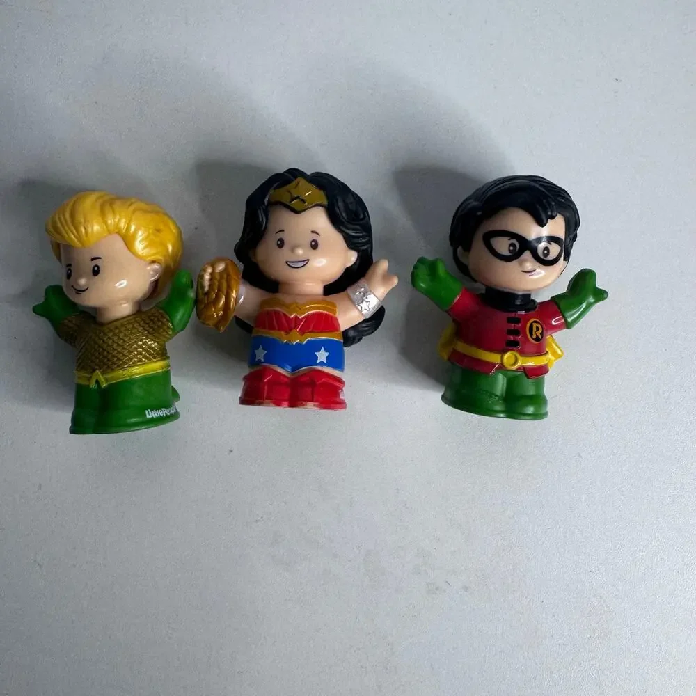 Fisher Price Little People DC Super Hero Friends Figures Comic Book Heroes Set